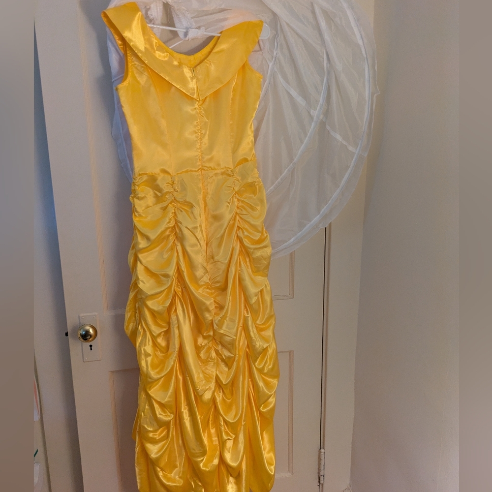 Belle Costume Size Small With Accessories And Added Hoop Skirt - Picture 3 of 9